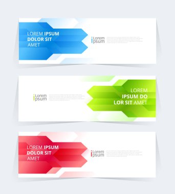 Geometric banner design with Vector presentation template.