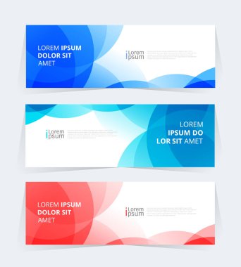 Geometric banner design with Vector presentation template.