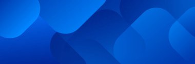 Vektör soyut grafik tasarımı Banner mavi teknoloji arkaplanı. 