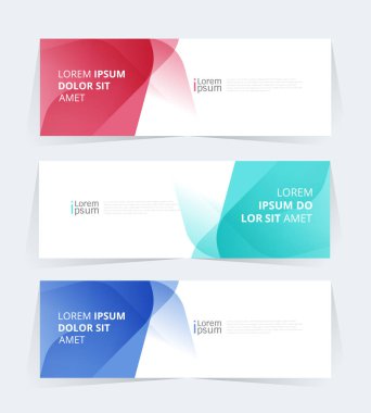 Geometric banner design with Vector presentation template.