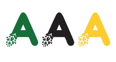 İş, Sağlık, Doğa ve Çiftlik Logoları İçin Kullanılabilir Bir Logo Tasarımına Erotizm Mektubu. Düz Vektör Logo Tasarım Şablonu Elemanı.