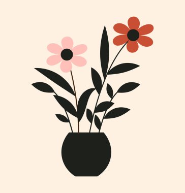 Çiçek dekorasyonu tasarımı, vektör illüstrasyonu 10 grafik