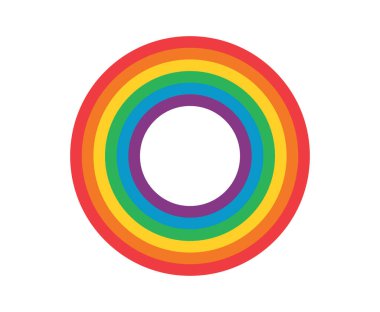 gökkuşağı simgesi, düz dizayn