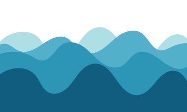 Arka planda mavi dalga