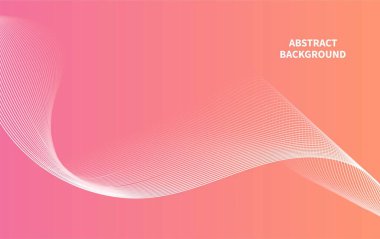 Soyut arkaplan. Dinamik noktalı dalga. Tasarımınız için vektör illüstrasyonu.