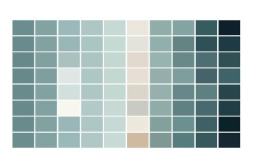 Dört farklı renkte palet seti. vektör illüstrasyonu