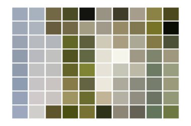 piksel kare piksel mozaiği