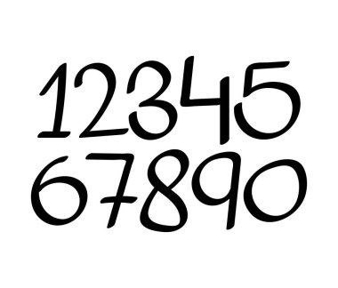  Büyük Harfli Oyuncu El Yazı Tipi, Küçük Harfler ve Karanlık Arkaplanda Sayılar, Çocuk Projeleri, El Sanatları ve Eğlenceli Tasarım Kullanımı Alfabesi