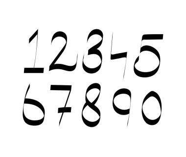  Beyaz Arkaplanda Sanatsal Dilimlenmiş Typography, Dijital Tasarım, Markalaşma veya Grafiksel Projeler için Yaratıcı Yazı Tipi