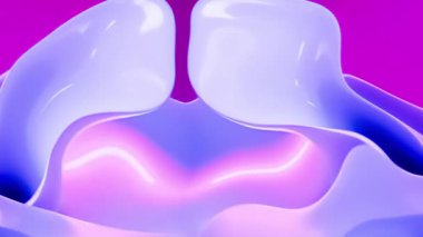 Kusursuz döngülü soyut arkaplan canlandırması. Renkli dalgalı tasarım duvar kâğıdı. yaratıcı grafik 2D çizim. Dinamik şekilli modaya uygun sıvı örtüsü.