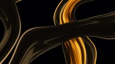 Altın soyut arka plan. 3d canlandırma, 3d canlandırma.