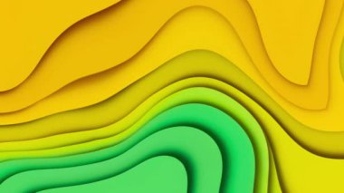 Altın soyut arka plan. 3d canlandırma, 3d canlandırma.