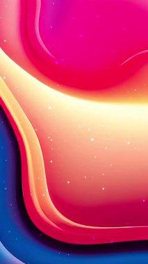 Renkli gradyan ile soyut arkaplan. Çizgili çizgili canlı duvar kâğıdı. Modern hareketin sıvı 2D çizimi. şablon