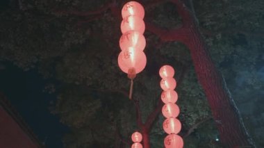 Kutlama için Çin kağıt fenerleri. 