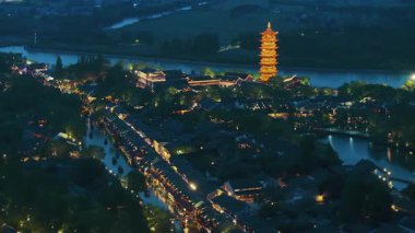 Yavaş çekim: Güzel kelebek çiçeklerin ve gün ışığında otlakların üzerinde uçuyor