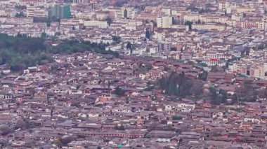 Kalabalık Dali eski kasabasının manzarası 