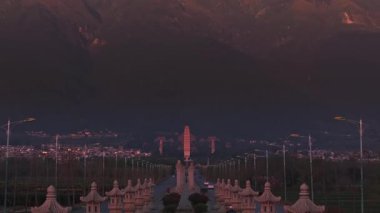 Tarihi Dali eski kasaba mimarisi ve Üç Pagoda 'nın manzaralı görüntüleri  