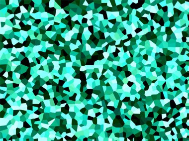 Turquoise broken glass background. Teal abstract crack wallpaper design vector.