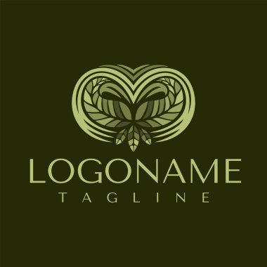 Yaprak M harfi logo tasarım şablonu. Doğal harf M logosu damgalanması.