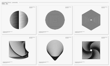 Basic shape blend line logo design template. Modern digital graphic vector.