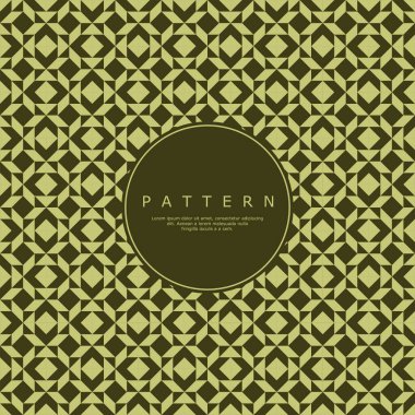 Pastle green diamond square line seamless pattern. Abstract geometric pattern