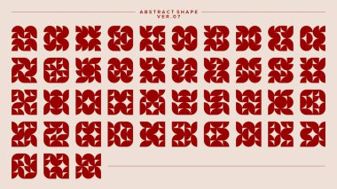 Minimalist yuvarlak çember soyut temel şekil dizaynı