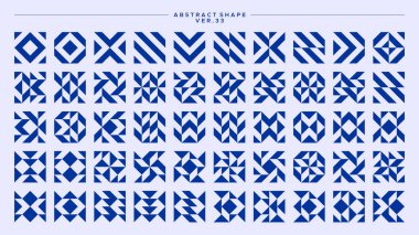 Modern dinamik çizgi temel şekil soyut memphis desen tasarım demeti