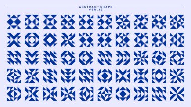 Keskin çizgi soyut temel şekil tasarımı