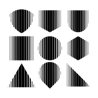 Satır soyulmuş temel şekil arkaplan çizimi sınır tasarımı.