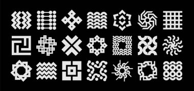 Lüks çizginin soyut logo vektörü koleksiyonu