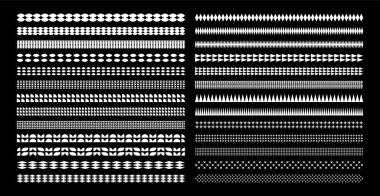 Geometrik düz soyut şekil ayırıcı sınır tasarımı kümesi