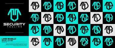 Hat teknolojisi kalkan harfi T TT logo rozet paketi