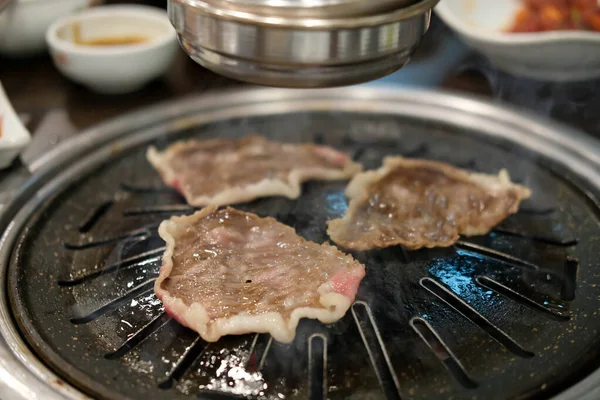 Korean Style Barbecue Grill Bbq Rare Meat — Photo