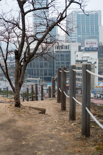 Vue Ville Depuis Parc Heunginjimun Dans Région Dongdaemun Séoul Corée — Photo