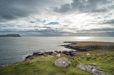 Neist noktasının, Isle of Skye İskoçya'da doğal görünümü