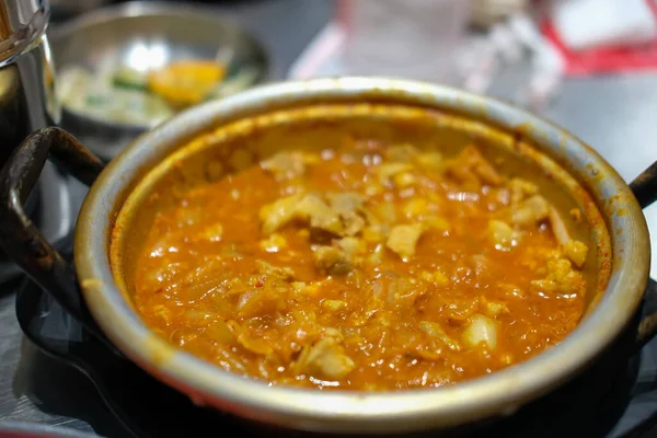 Kimchi Suppe Einer Schüssel Koreanisches Essen — Stockfoto