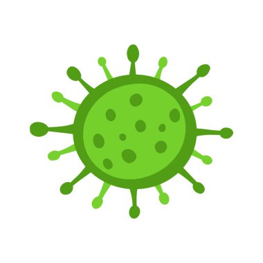 Beyaz arkaplana Virüs 'ün simge eli çizilmiş