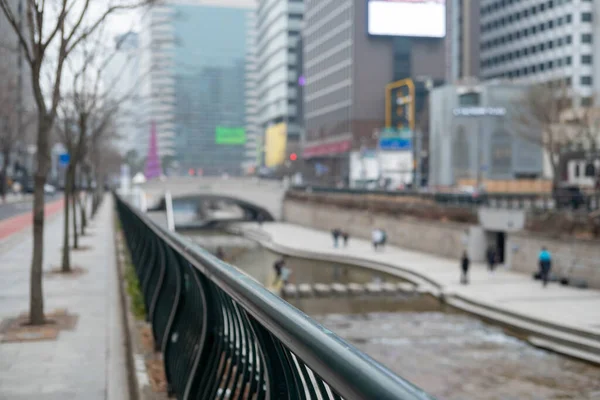 Cheonggyecheon stream, a modern public space in Seoul