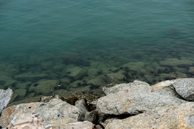 Kayalık sahil manzarası