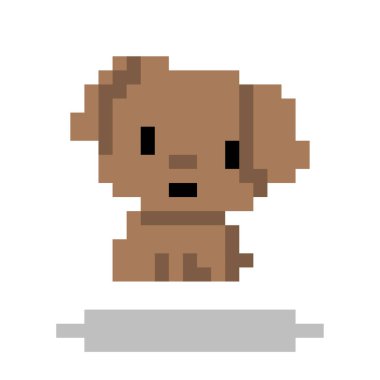 Köpek Simgesi, Piksel 8 bit stili