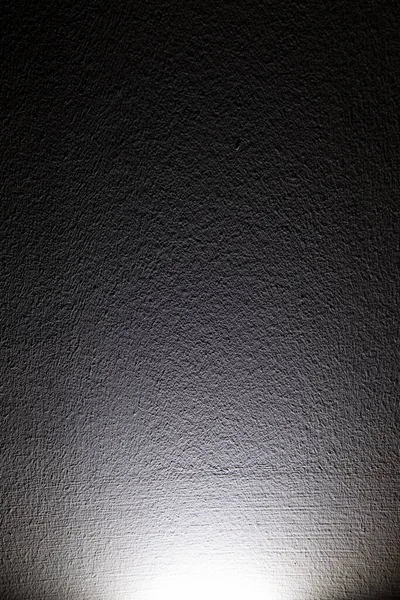 Wit Spotlichteffect Muur Zwarte Achtergrond — Stockfoto