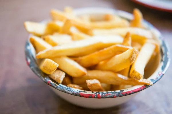 Κοντινό Πλάνο Του French Fries Ένα Φλιτζάνι — Φωτογραφία Αρχείου