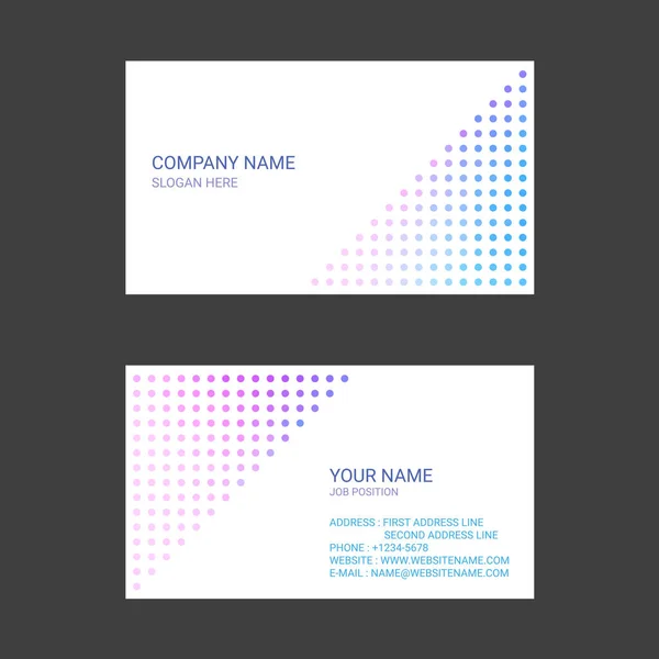 Colorful Abstract Business Card Templates — Stock Vector