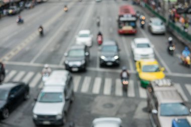 Bulanık trafik sıkışıklığı Bangkok, Tayland 'da