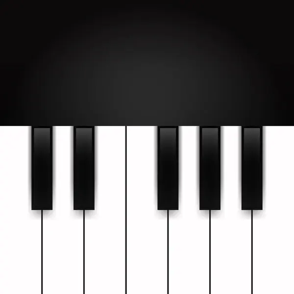 Piyano Anahtarı Arkaplan Tasarımı Için Vektör — Stok Vektör