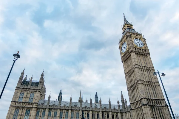 Big Ben Gran Campana Del Gran Reloj Westminster Extremo Norte — Foto de Stock