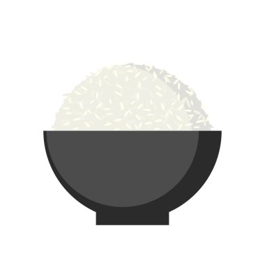 Kasedeki pirinç, Vektör..