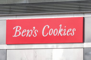 Edinburgh, Birleşik Krallık. 17 Mart 2017: Ben 'in Kurabiyeleri, Princes Caddesi' ndeki dış dükkanın logosu. Oxford, İngiltere 'den dünyaca ünlü kurabiyeler..