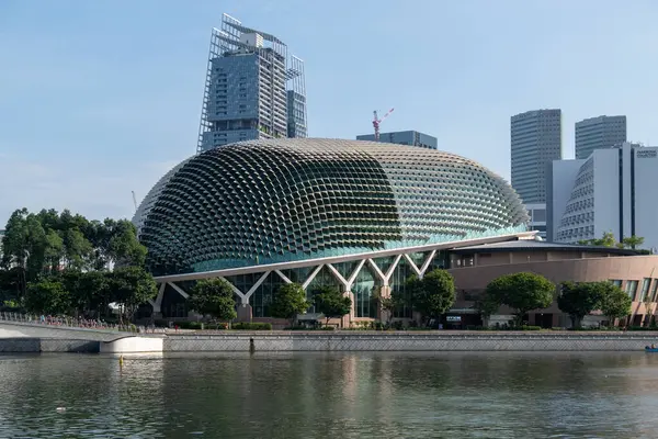 stock image Singapore - 22 October 2022: Esplanade, Theatres on the Bay. It is a performing arts centre located in the Downtown Core of Singapore near the mouth of the Singapore River