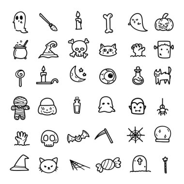 Cadılar Bayramı çizimleri, Vektör.